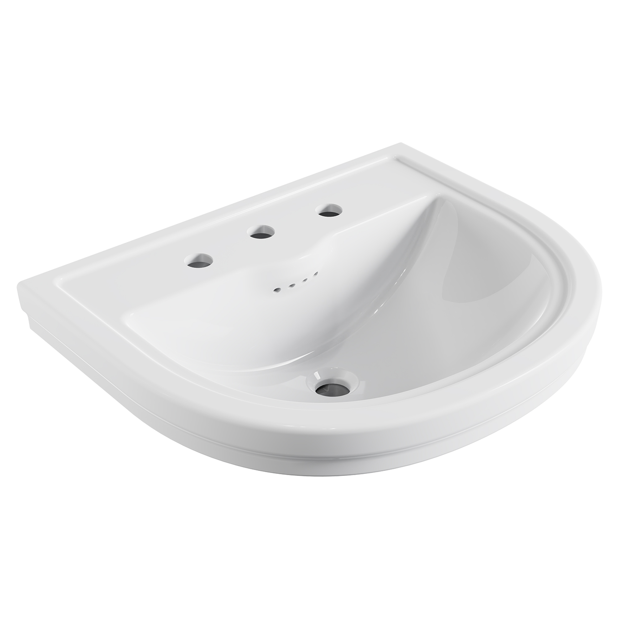 24 in. Console Bathroom Sink, 3 Hole